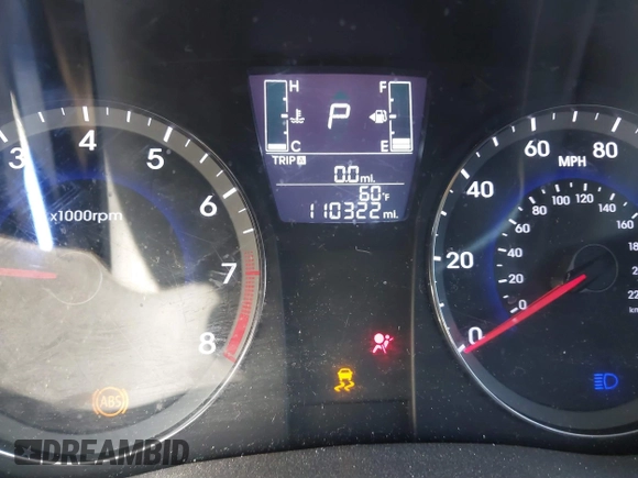 2016 Hyundai Accent SE with VIN KMHCT4AE9GU963659, listed as a IAAI auction lot 41212403 with 110,322 mi miles and . Bid and sale history available at DreamBid. Image 7.
