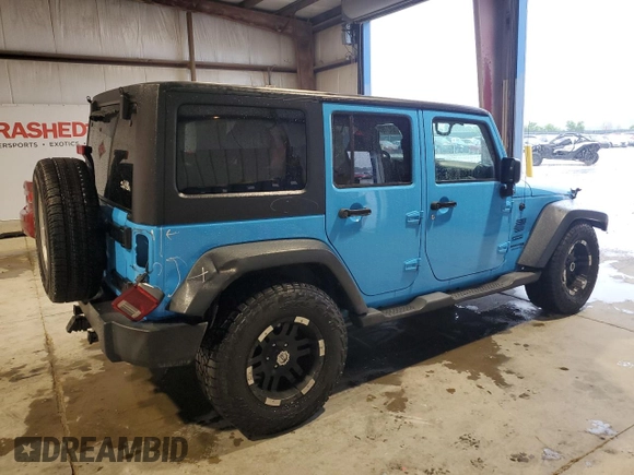 2018 Jeep Wrangler JK Unlimited Sport S with VIN 1C4BJWDG2JL818457, listed as a Copart auction lot 60877004 with 78,503 mi miles and Salvage Title. Bid and sale history available at carsss.com. Image 3.