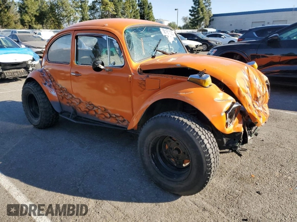 1971 Volkswagen Beetle with VIN 1112121729, listed as a Copart auction lot 88161105 with 16,992 mi miles and Salvage Title. Bid and sale history available at DreamBid. Image 4.