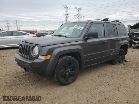 2014 Jeep Patriot Altitude with VIN 1C4NJPBA4ED911496, listed as a Copart auction lot 52390435 with 125,114 mi miles and Salvage Title. Bid and sale history available at DreamBid. Image 1.