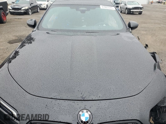 2023 BMW 7 Series 740i with VIN WBA23EH06PCM18585, listed as a Copart auction lot 43965595 with 0 mi miles and Salvage Title. Bid and sale history available at carsss.com. Image 11.