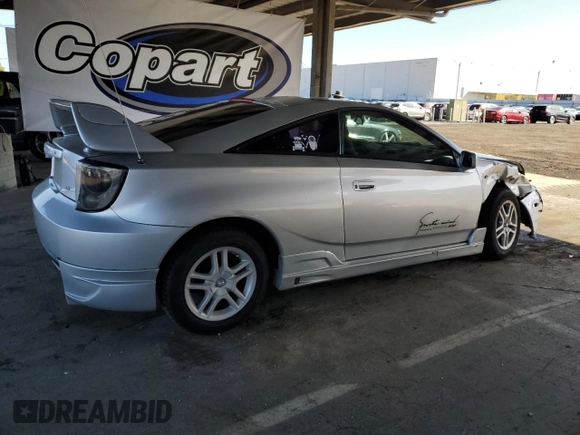 2001 Toyota Celica GT z VIN JTDDR32TX10093188, wystawiony jako Copart lot #56589435 z przebiegiem 134 624 mil mil oraz Szkoda całkowita • Salvage title. Historia ofert i sprzedaży dostępna na DreamBid. Obrazek 3.