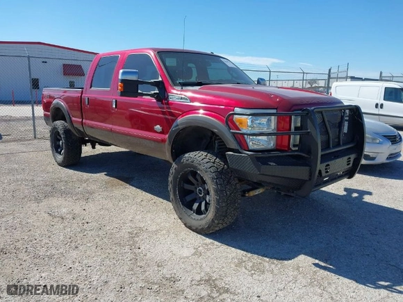 2015 Ford Super Duty F-250 SRW Lariat with VIN 1FT7W2BTXFED39893, listed as a IAAI auction lot 41620936 with 153,814 mi miles. Bid and sale history available at carsss.com. Image 1.