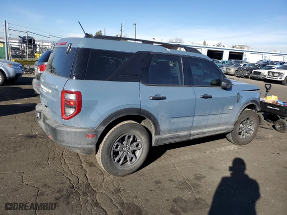 2024 Ford Bronco Sport Big Bend with VIN 3FMCR9B65RRE44492, listed as a Copart auction lot 44389275 with 5,235 mi miles and Salvage Title. Bid and sale history available at carsss.com. Image 3.