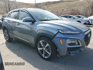 2019 Hyundai Kona Ultimate with VIN KM8K5CA59KU244288, listed as a Copart auction lot 47204255 with 48,532 mi miles and Salvage Title. Bid and sale history available at carsss.com. Image 4.