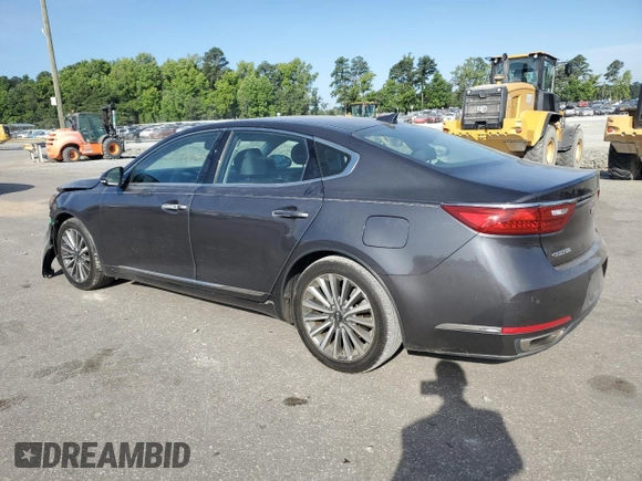 2017 Kia Cadenza Premium z VIN KNALC4J19H5080624, wystawiony jako Copart lot #59275114 z przebiegiem 60 687 mil mil oraz Szkody całkowita. Historia ofert i sprzedaży dostępna na DreamBid. Obrazek 2.