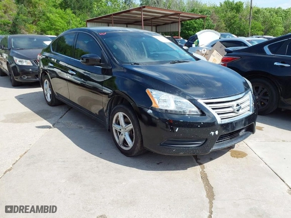 2015 Nissan Sentra S with VIN 3N1AB7AP0FY285741, listed as a IAAI auction lot 42046213 with 115,769 mi miles. Bid and sale history available at carsss.com. Image 1.