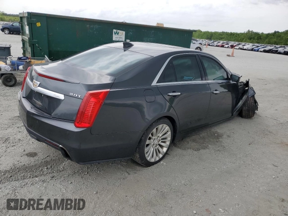 2017 Cadillac CTS Luxury RWD with VIN 1G6AR5SX9H0138300, listed as a Copart auction lot 54046495 with Not provided miles and Salvage title. Bid and sale history available at DreamBid. Image 3.