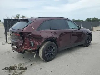 2025 Mazda CX-90 Premium Sport z VIN JM3KKCHA1S1200293, wystawiony jako Copart lot #58313695 z przebiegiem 4 726 mil mil oraz Szkoda całkowita • Salvage title. Historia ofert i sprzedaży dostępna na DreamBid. Obrazek 3.