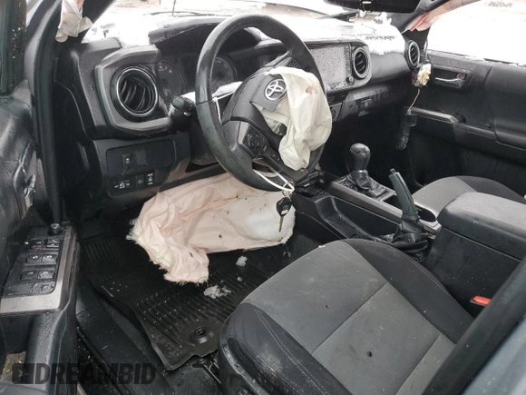 2021 Toyota Tacoma 4WD SR5 with VIN 3TMDZ5BN7MM105408, listed as a Copart auction lot 45128645 with 0 mi miles and Salvage Title. Bid and sale history available at carsss.com. Image 8.
