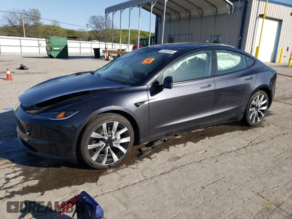2024 Tesla Model 3 Long Range with VIN 5YJ3E1EB5RF788173, listed as a Copart auction lot 52053955 with 11,863 mi miles and Salvage Title. Bid and sale history available at DreamBid. Image 1.