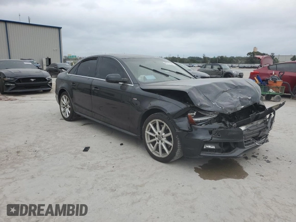 2016 Audi A4 Premium with VIN WAUAFAFL6GA004565, listed as a Copart auction lot 81717384 with 106,374 mi miles and Salvage Title. Bid and sale history available at carsss.com. Image 4.