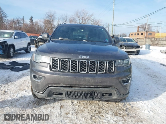 2017 Jeep Grand Cherokee Laredo with VIN 1C4RJFAG7HC876531, listed as a IAAI auction lot 41354471 with 129,056 mi miles. Bid and sale history available at carsss.com. Image 11.