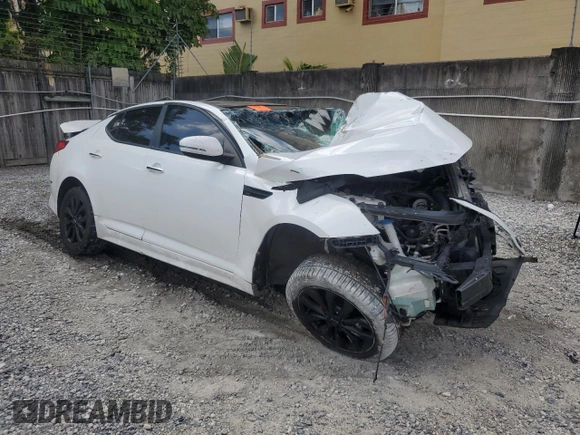 2015 Kia Optima EX z VIN 5XXGN4A70FG481037, wystawiony jako Copart lot #63845355 z przebiegiem Nie podano mil oraz Szkoda całkowita • Salvage title. Historia ofert i sprzedaży dostępna na DreamBid. Obrazek 4.