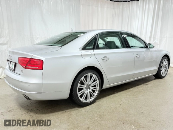 2012 Audi A8 L with VIN WAURVAFD1CN017810, listed as a Copart auction lot 55143005 with 52,109 mi miles and Clean Title. Bid and sale history available at carsss.com. Image 4.