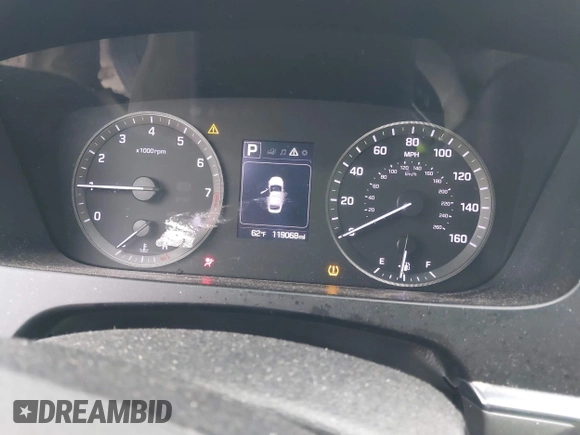 2016 Hyundai Sonata 2.4L with VIN 5NPE24AF7GH280779, listed as a IAAI auction lot 41559208 with 119,068 mi miles and . Bid and sale history available at carsss.com. Image 7.