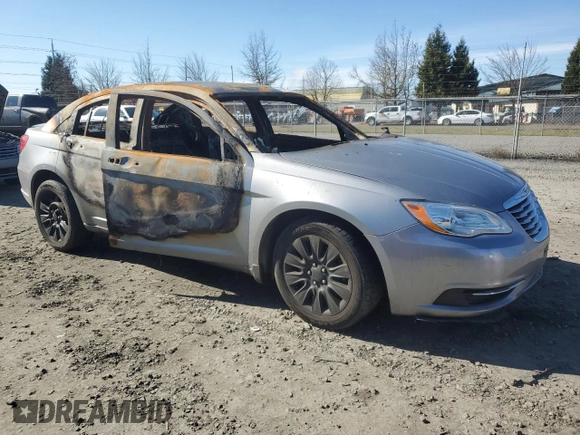 2014 Chrysler 200 LX with VIN 1C3CCBAG8EN103645, listed as a Copart auction lot 46946945 with 0 mi miles and Salvage Title. Bid and sale history available at carsss.com. Image 4.