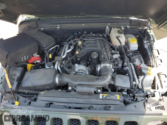 2021 Jeep Wrangler Unlimited Sport with VIN 1C4HJXDG6MW737612, listed as a Copart auction lot 60875264 with 29,220 mi miles and Salvage title. Bid and sale history available at DreamBid. Image 12.