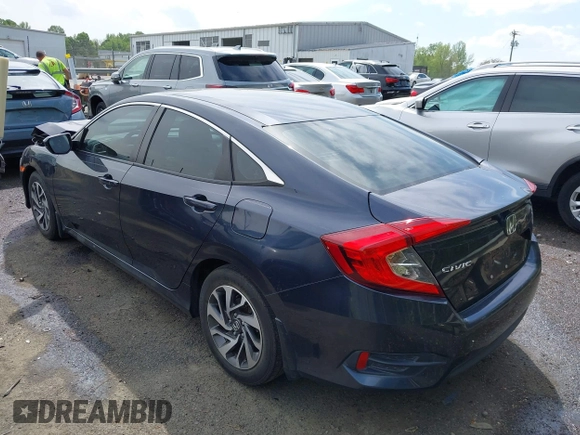 2016 Honda Civic Sedan EX with VIN 19XFC2F7XGE057647, listed as a IAAI auction lot 42016303 with 157,106 mi miles. Bid and sale history available at carsss.com. Image 3.