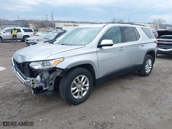 2019 Chevrolet Traverse LT Cloth with VIN 1GNEVGKWXKJ305057, listed as a IAAI auction lot 41667433 with 66,389 mi miles. Bid and sale history available at carsss.com. Image 2.
