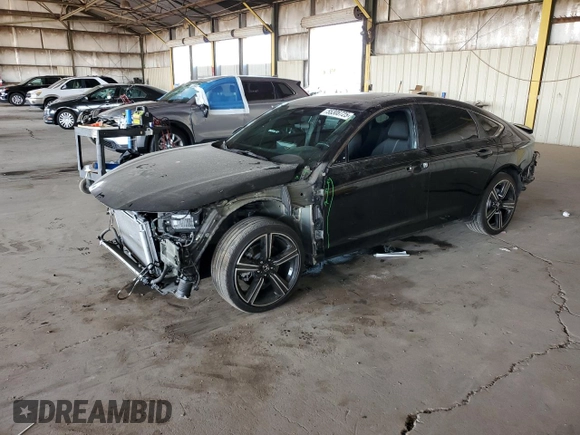 2024 Honda Accord Sport с VIN 1HGCY2F54RA083297, выставлен на аукционе Copart как лот 55308725 с пробегом 38 179 миль миль и Списание • Salvage title. История ставок и продаж доступна на DreamBid. Изображение 1.