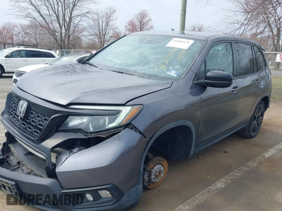 2019 Honda Passport Sport with VIN 5FNYF8H22KB012323, listed as a IAAI auction lot 41880476 with 153,341 mi miles and . Bid and sale history available at carsss.com. Image 2.