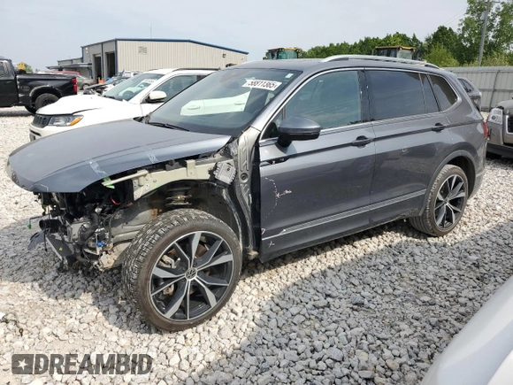 2024 Volkswagen Tiguan SEL R-Line with VIN 3VV4B7AX3RM199363, listed as a Copart auction lot 58811365 with 24,193 mi miles and Clean title. Bid and sale history available at DreamBid. Image 1.