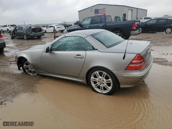2004 Mercedes-Benz SLK-Class with VIN WDBKK49F34F306967, listed as a Copart auction lot 79557304 with 72,067 mi miles and Salvage Title. Bid and sale history available at carsss.com. Image 2.