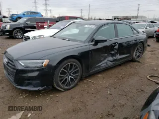 2020 Audi A8 L with VIN WAU8EAF85LN012690, listed as a Copart auction lot 44290193 with 50,909 mi miles. Bid and sale history available at carsss.com. Image 1.