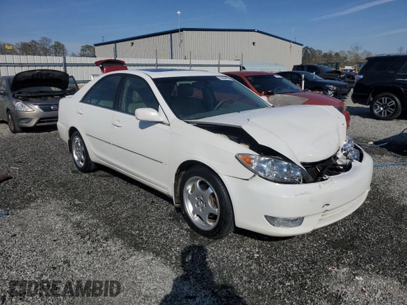 2005 Toyota Camry LE with VIN 4T1BF30K35U088189, listed as a Copart auction lot 50598495 with 208,145 mi miles and Salvage Title. Bid and sale history available at DreamBid. Image 4.