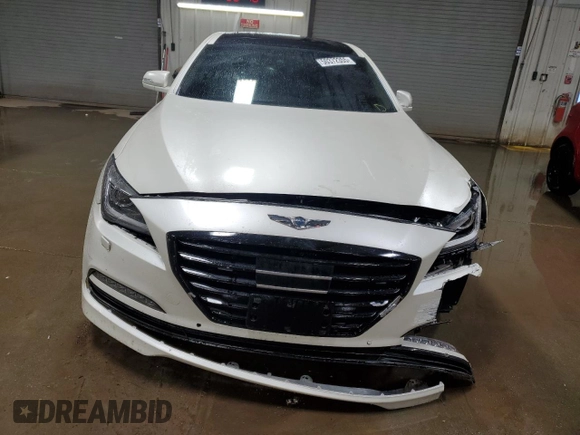 2017 Genesis G80 3.8L with VIN KMHGN4JE2HU170460, listed as a Copart auction lot 50372355 with 66,336 mi miles and Salvage Title. Bid and sale history available at carsss.com. Image 5.