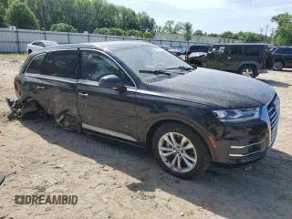 2019 Audi Q7 Premium with VIN WA1AAAF78KD012771, listed as a Copart auction lot 56927625 with 93,806 mi miles and Salvage title. Bid and sale history available at DreamBid. Image 4.
