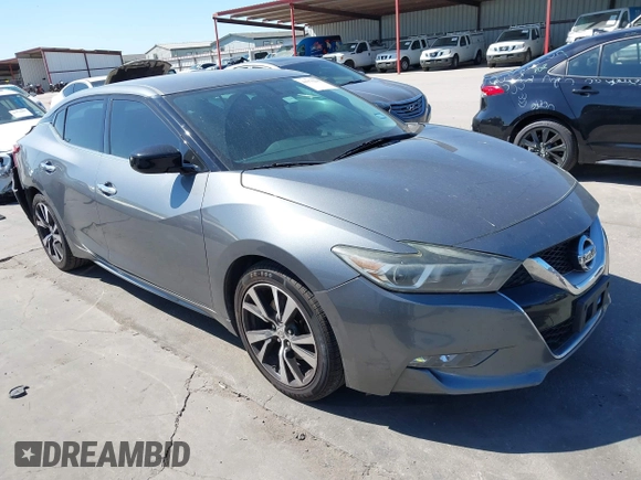 2016 Nissan Maxima SR with VIN 1N4AA6AP9GC414943, listed as a IAAI auction lot 41976295 with 154,738 mi miles and . Bid and sale history available at DreamBid. Image 1.