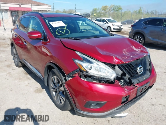 2015 Nissan Murano S z VIN 5N1AZ2MHXFN244039, wystawiony jako IAAI lot #42257227 z przebiegiem 122 038 mil mil oraz . Historia ofert i sprzedaży dostępna na DreamBid. Obrazek 6.