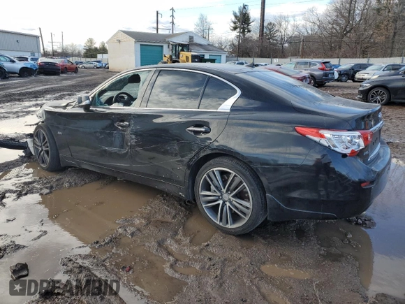 2017 Infiniti Q50 3.0t Sport with VIN JN1EV7AR9HM830609, listed as a Copart auction lot 42365495 with 84,481 mi miles and Salvage Title. Bid and sale history available at carsss.com. Image 2.