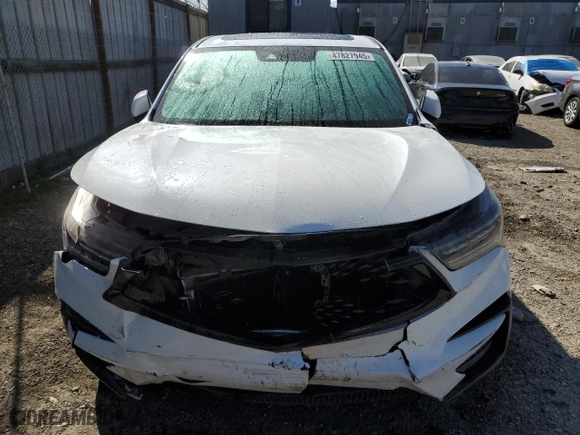 2021 Acura RDX w/A-Spec Package with VIN 5J8TC1H64ML019319, listed as a Copart auction lot 47827945 with 43,545 mi miles and Salvage Title. Bid and sale history available at carsss.com. Image 5.