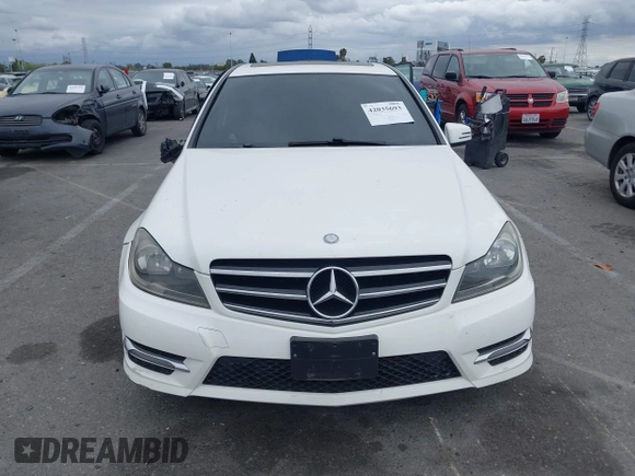 2014 Mercedes-Benz C-Class C 250 Sport with VIN WDDGF4HB9EA945465, listed as a IAAI auction lot 42035693 with 146,809 mi miles. Bid and sale history available at carsss.com. Image 12.