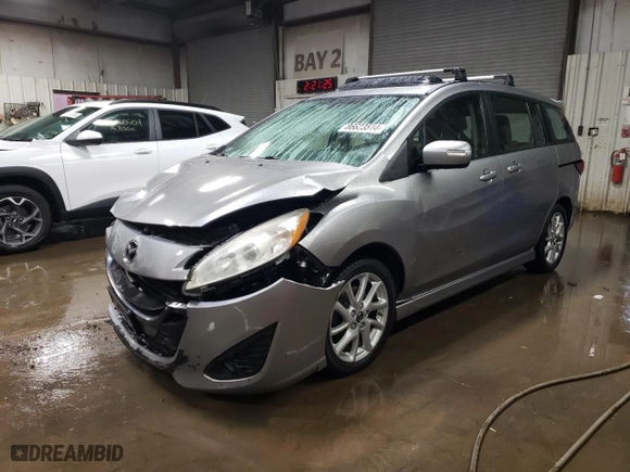 2013 Mazda Mazda5 Grand Touring with VIN JM1CW2DL2D0151052, listed as a Copart auction lot 86623514 with 123,604 mi miles and Salvage Title. Bid and sale history available at carsss.com. Image 1.
