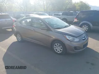 2012 Hyundai Accent GLS with VIN KMHCT4AE0CU131640, listed as a IAAI auction lot 42068874 with 155,780 mi miles. Bid and sale history available at carsss.com. Image 1.