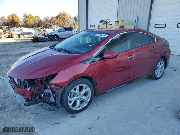 2019 Chevrolet Volt Premier with VIN 1G1RB6S59KU115715, listed as a Copart auction lot 79284284 with 22,360 mi miles and Salvage Title. Bid and sale history available at carsss.com. Image 1.