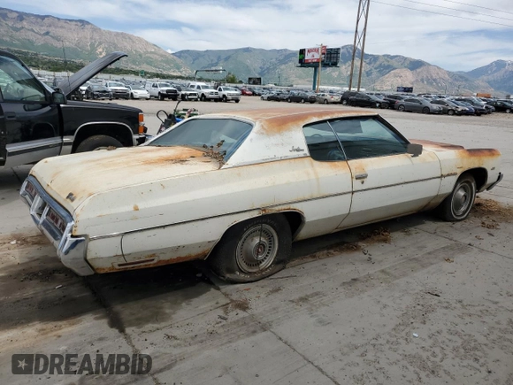 1972 Chevrolet Impala с VIN 1M47R2C175845, выставлен на аукционе Copart как лот 57104455 с пробегом 23 888 миль миль и Чистый • Clean title. История ставок и продаж доступна на DreamBid. Изображение 3.