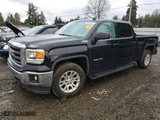 2014 GMC Sierra 1500 SLE with VIN 3GTU2UEC4EG223537, listed as a Copart auction lot 88062405 with 111,701 mi miles and Salvage Title. Bid and sale history available at carsss.com. Image 1.