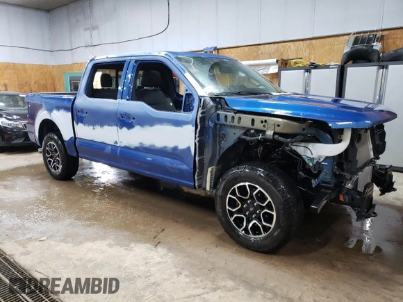 2022 Ford F-150 XL with VIN 1FTEW1EP4NFB90096, listed as a Copart auction lot 50309435 with 38,227 mi miles and Salvage Title. Bid and sale history available at carsss.com. Image 4.