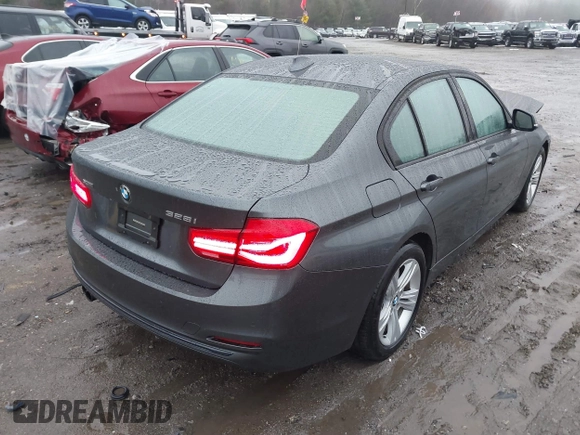 2016 BMW 3 Series 328i xDrive with VIN WBA8E3G59GNU02424, listed as a IAAI auction lot 41082258 with 55,801 mi miles. Bid and sale history available at carsss.com. Image 4.