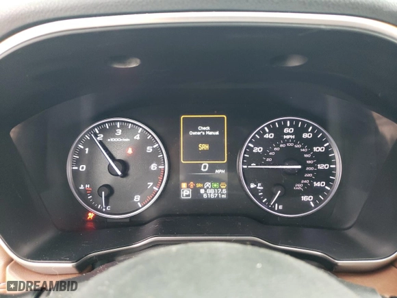 2020 Subaru Outback Touring XT with VIN 4S4BTGPD7L3117381, listed as a Copart auction lot 85923864 with 61,671 mi miles and Salvage Title. Bid and sale history available at carsss.com. Image 9.