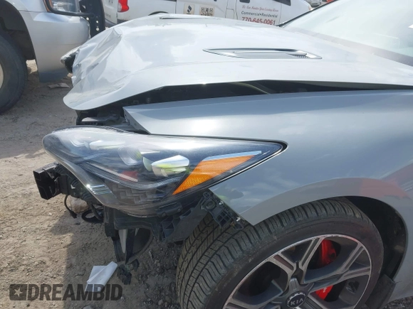 2019 Kia Stinger GT1 with VIN KNAE45LCXK6061530, listed as a IAAI auction lot 41750697 with 90,212 mi miles and . Bid and sale history available at DreamBid. Image 6.