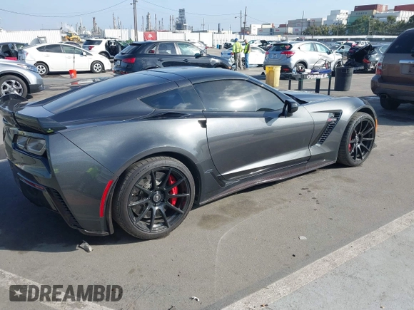 2017 Chevrolet Corvette Z06 3LZ with VIN 1G1YU2D65H5603471, listed as a IAAI auction lot 41610257 with 61,194 mi miles. Bid and sale history available at carsss.com. Image 4.