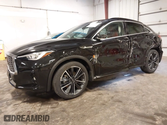 2022 Infiniti QX55 Sensory with VIN 3PCAJ5L33NF101742, listed as a IAAI auction lot 41791517 with 62,946 mi miles and . Bid and sale history available at DreamBid. Image 19.