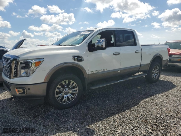 2018 Nissan Titan XD Platinum Reserve with VIN 1N6BA1F45JN544646, listed as a Copart auction lot 73972194 with 0 mi miles and Non Repairable. Bid and sale history available at carsss.com. Image 1.