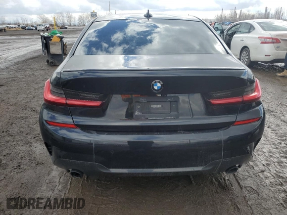 2021 BMW 3 Series 330i xDrive with VIN 3MW5R7J07M8C02992, listed as a Copart auction lot 50254725 with 71,901 mi miles and Salvage Title. Bid and sale history available at carsss.com. Image 6.